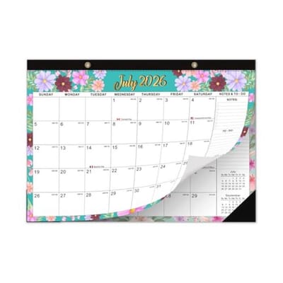 Afscheurbare Wandkalender 2026-2027 - Organiseer Evenementen en Afspraken met Plannerstickers - 43 x 30 cm