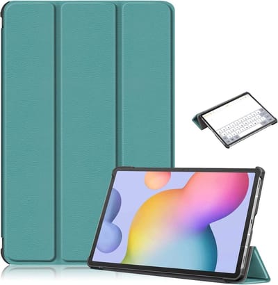 Hoes Geschikt voor Samsung Galaxy Tab S8 hoes – Hoes Geschikt voor Samsung Galaxy Tab S7 hoes - Book Case - Smart Cover – trifold case – 11 inch – Donker Groen