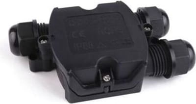 Waterdichte Connector met 1 ingang en 2 uitgangen IP68 ZWART - Polypropylène - Zwart - 1 - SILUMEN