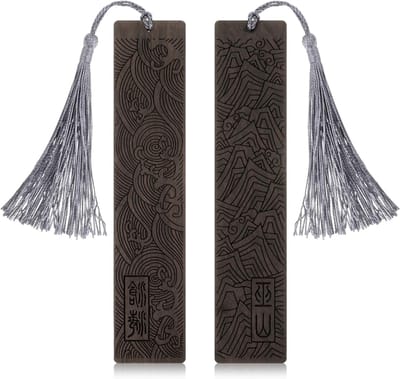 Handgemaakte Houten Boekenleggers voor Boekenliefhebbers - Set van 2 Vintage Bookmark voor Lezers, Onderwijzers en Cadeaus