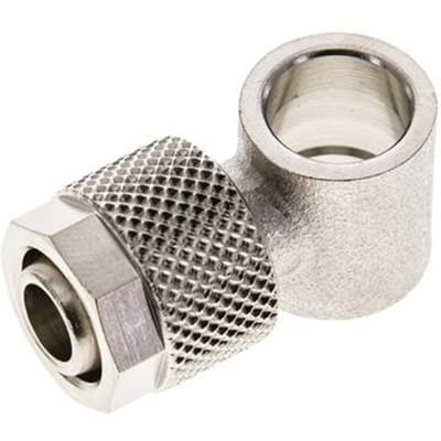 10x8 & G1/8'' Vernikkeld Messing Banjobout Opsteekkoppeling [2 Stuks]