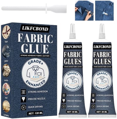 Supersterke Textiele Lijm - 50ml - Wasbare, Flexibele en Transparante Lijm voor Katoen, Leer, Denim en Polyester