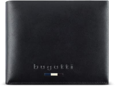 Bugatti Romeo Portemonnee RFID-bescherming Leer 11.5 cm - Jongens - Horizontaal - schwarz