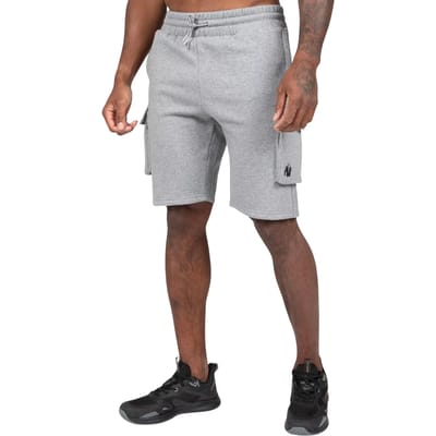 Gorilla Wear Hudson Cargo Sweat Shorts - Trainingsbroek - Grijs Melange - S