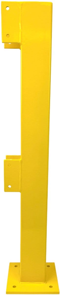 Begin-/Eindpaal – Schroefgaten Ø10 mm balkmontage – Gegalvaniseerd - Geel - x x 3,5 mm- - Gegalvaniseerd staal - 3,5 mm - Voor binnen & buiten