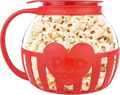 Glazen Magnetron Popcorn Maker 1.5L - Gezond Popcorn Poppen Zonder Vet