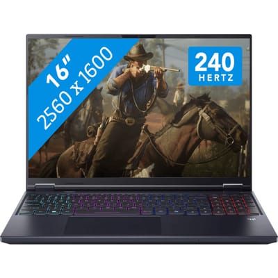 "Acer Predator Helios Neo 16 AI PHN16-73-91NH Intel Core Ultra 9 275HX Laptop 40,6 cm (16"") WQXGA 64 GB DDR5-SDRAM 2 TB SSD NVIDIA GeForce RTX 5070 Ti Wi-Fi 6E (802.11ax) Windows 11 Home Zwart"