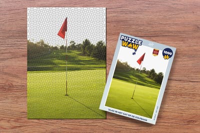Puzzel Vlag in het gat op de golfbaan - Legpuzzel - Puzzel 1000 stukjes volwassenen