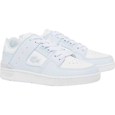 Lacoste Dames/Dames Court Cage Leren Trainers (Blauw/Wit)
