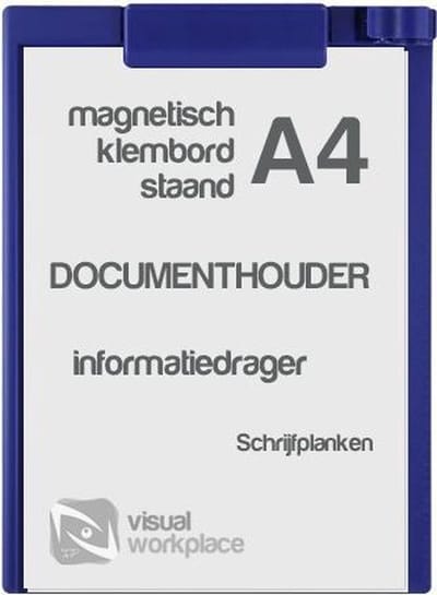 Klembord magnetisch A4 (staand) - Blauw