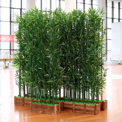 Kunstmatige Bamboe - Privacy Hek - Ruimte Verdelen - Realistisch Groen - 150cm Hoog - Groen