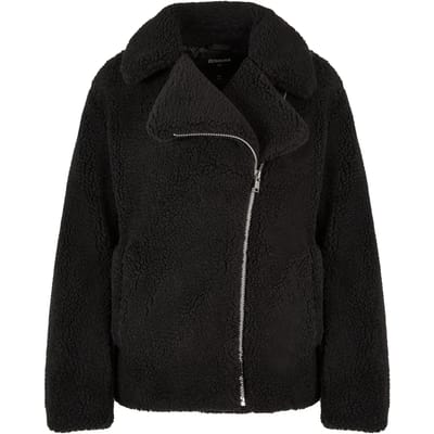 Urban Classics - Sherpa Biker Jacket - XS - Zwart