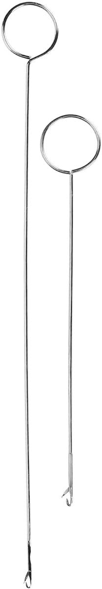 Dailygoods- Naailus Kit - 2 Stuks - RVS Luskeerder - Handig Hulpmiddel - Voor Stof/Bandjes - Tijdbesparend - Geschikt voor Schoenveters