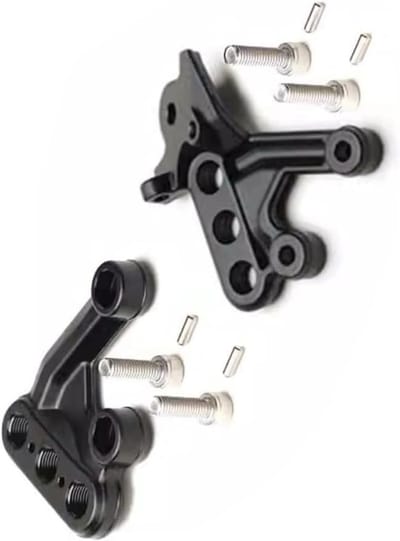 Motorfiets Voetsteun Beugel van Aluminium, Geschikt voor Surron Light X/S Elektrische Dirtbike Off-Road, Links/Rechts Zwart Pedal Bracket