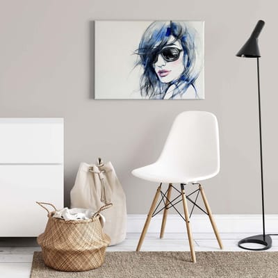 Canvas print DD123090 Sunglasses A.S. Création 0,7 x 0,5 m Blauw Kantoor Hal/Gang Keuken Slaapkamer Woonkamer