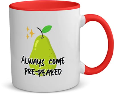 Akyol - collega cadeau koffiemok - theemok - rood - Collega - leuke cadeau voor een collega - leuke gift - geschenk - met leuke afbeelding - verjaardag - jubileum - peer cadeau - 350 ML inhoud