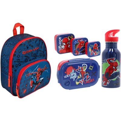 Spiderman schoolset; rugzak en lunchset