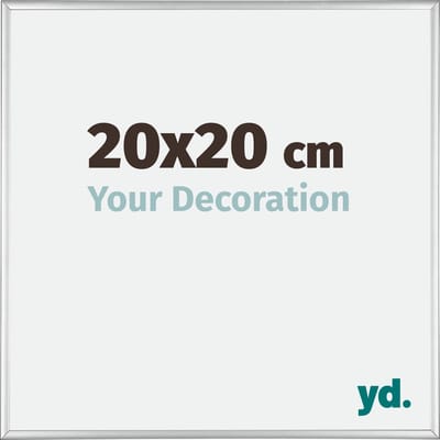 Your Decoration - Fotolijst 20x20 cm - Aluminium - Zilver Hoogglans - Kent