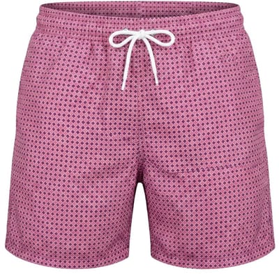 Swimshort Cascais - Pink - Maat M - Zwemshort Heren Rood - Swimwearclub