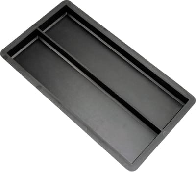 Betonvormen Rechthoekig - Gietvorm Plastic - Wandtegels Maken - Herbruikbaar Materiaal - 23.5 x 5.8 x 2 cm - Zwart