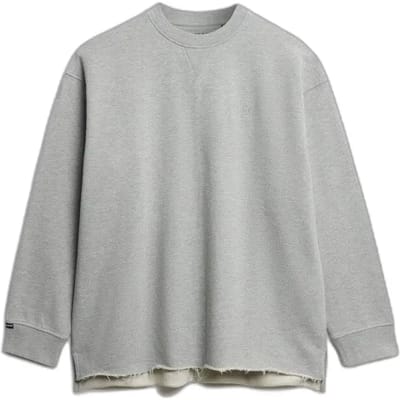 Superdry Studios Crew Sweatshirt Grey Grootte: 36