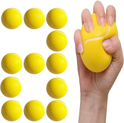 Set van 16 zachte foam ballen voor spelletjes, tennis en buitensportactiviteiten