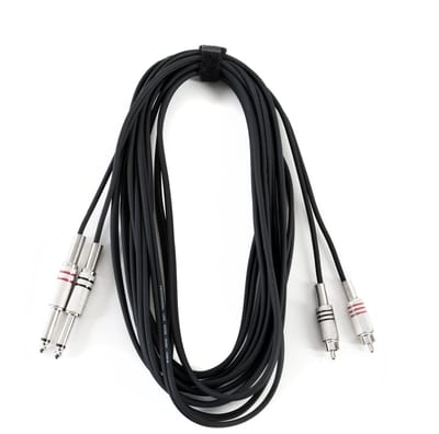 MUSIC STORE Cinch-jackkabel 6 m metaal - Audio kabel