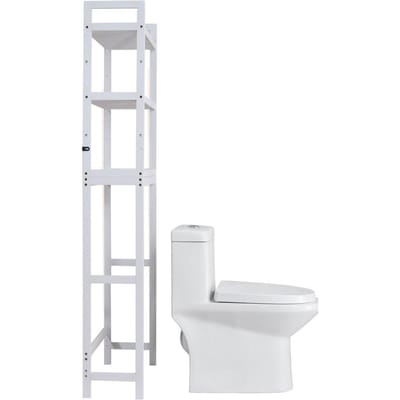 Étagère de rangement 3 niveaux pour salle de bain au-dessus des toilettes Gain de place Organisateur