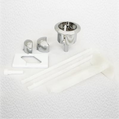 Toilet Spoelknop - Dual Flush Knop - Badkamer Reparatie - Chrome Afwerking - 38 mm Diameter - Chroom