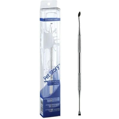 Détartreur pour chien Nettoyage des dents d'animal Grattage Tartre Désodorisant Outil Fournitures de nettoyage et de toilettage pour animaux de compagnie white