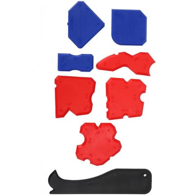 8 stuks Siliconen Kit Verdeelspatel Schraper Kit Verwijderaar Handbediend Gereedschapsset red