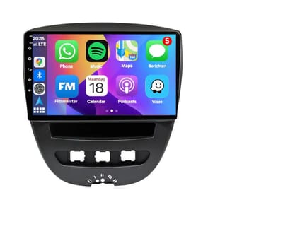 Autoradio 2/32GB met Carplay en Android auto | Geschikt voor Citroen C1 / Toyota Aygo / Peugeot 107 2005-2014 | Radio scherm met Navigatie | 2005 2006 2007 2008 2009 2010 2011 2012 2013 2014