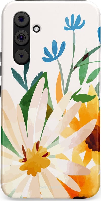 Casetastic Hoesje Geschikt voor Samsung A54 (5G) - Stijlvolle Beschermende Duo-layer Case - Veld vol zon