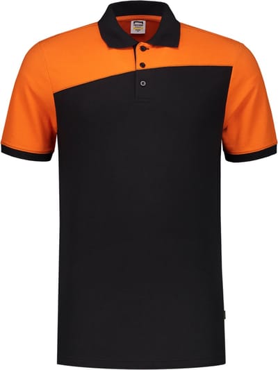 Tricorp 202006 Poloshirt Bicolor Naden - Zwart/Oranje - 8XL
