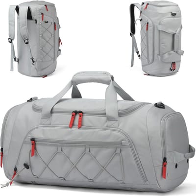 Sporttas met schoenenvak en waterdichte plunjezak - 40 liter duffel voor sport, fitness en reizen