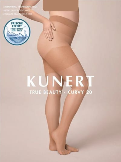 Kunert Curvy 20 Panty - Zwart - Maat 56-58