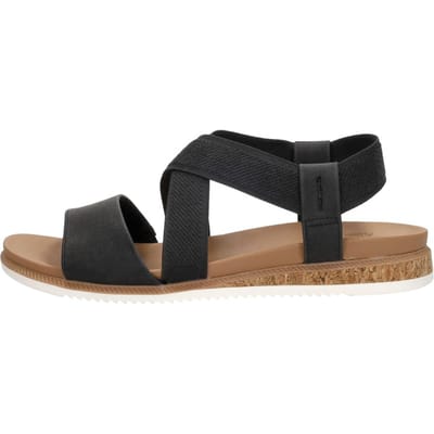 Skechers Bobs Desert Kiss Low Sandalen Plat - zwart - Maat 39