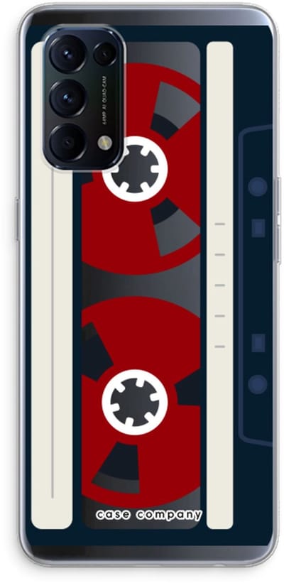 Case Company® - Hoesje geschikt voor Oppo Find X3 Lite hoesje - Here's your tape - Soft Cover Telefoonhoesje - Bescherming aan alle Kanten en Schermrand