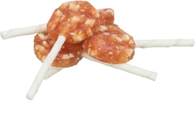 Hondensnack Trixie Denta Fun - Lolly 10 cm Kip Kaas - 50 Stuks, Glutenvrij, Suikervrij