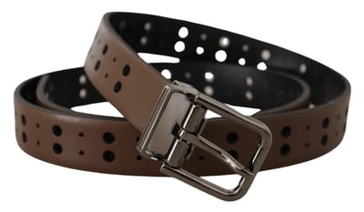 Geperforeerde Leren Riem