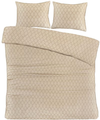 Papillon Axel Dekbedovertrek - Tweepersoons - 200x200/220 cm - beige