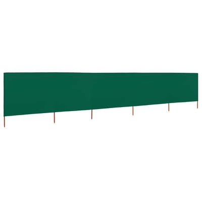 vidaXL - Windscherm - 5-panelen - 600x80 - cm - stof - groen