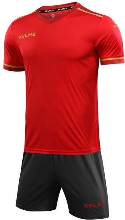 Kelme Segovia Korte Mouw Set Zwart 8 Years Kinderen