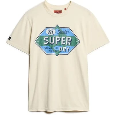 Superdry - Workwear T-shirt met Gasoline opdruk - Heren - T-shirts