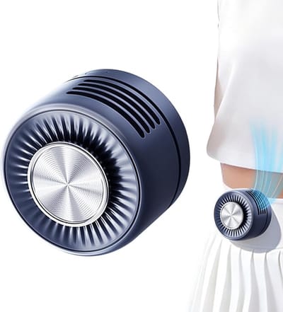 Clip-On Ventilator - Draagbare ventilator - Mini Ventilator - Mini Cooling Ventilator -Draadloos - Lichtgewicht - 360° Verstelbare - Draagbare - Geschikt Voor Buiten, Op Reis En Op Kantoor - Donkerblauw