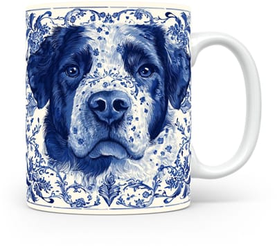 Mok Newfoundland Beker voor koffie of tas voor thee, cadeau voor dierenliefhebbers, moeder, vader, collega, vriend, vriendin, kantoor, opa, oma, hond, kerst, sinterklaas, verjaardag