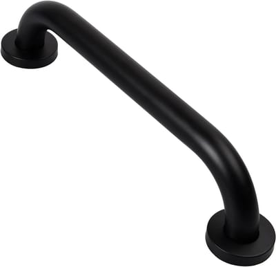 Badkamer Veiligheidsbeugel - Wandsteun Handgreep - Veilig Douchen - Antislip Oppervlak - 80 Cm - Mat Zwart