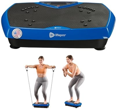 Vibratieplaat Trainingsmachine voor Volledige Lichaam - Ideaal voor Beginners en Herstel, Verbetert Lymfedrainage en Spiervertoning