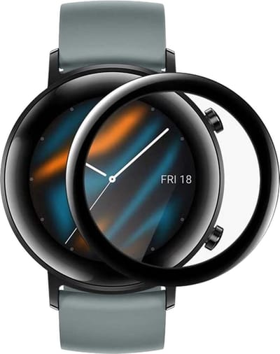 Screenprotector geschikt voor Huawei Watch GT 2 42mm - Full Tempered Glass