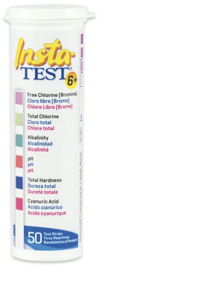 LaMotte Insta-TEST 6 Plus - Zwembad Spa Test strips for chlorine/bromine, total chlorine, alkalinity, pH, hardness and stabilizer